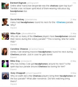 Negative response on Twitter
