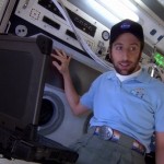 Howard in space in The Big Bang Theory S06E02 (2012, CBS, screen capture)
