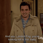 London Fog in New Girl (2013, Fox, screen capture)